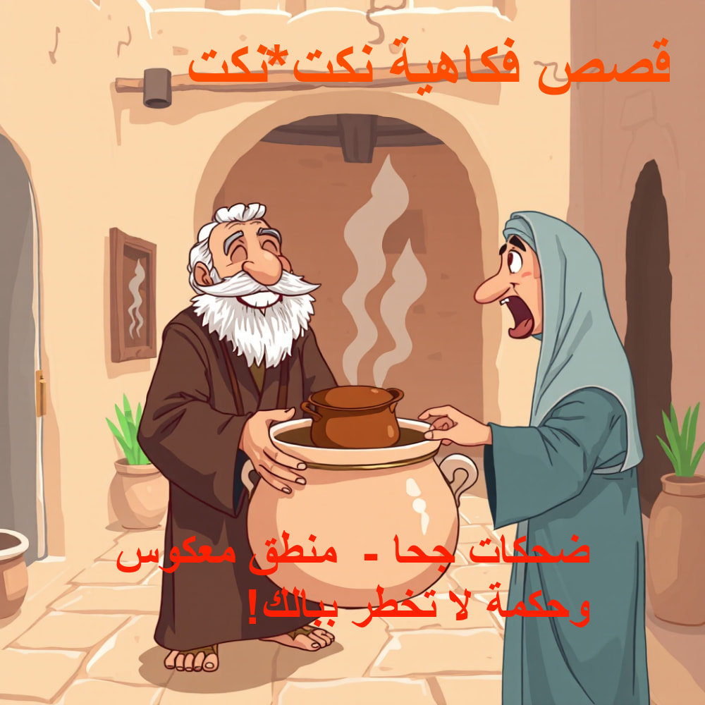 جحا والحكمة الغريبة: كيف يقلب المنطق رأساً على عقب بضحكة!