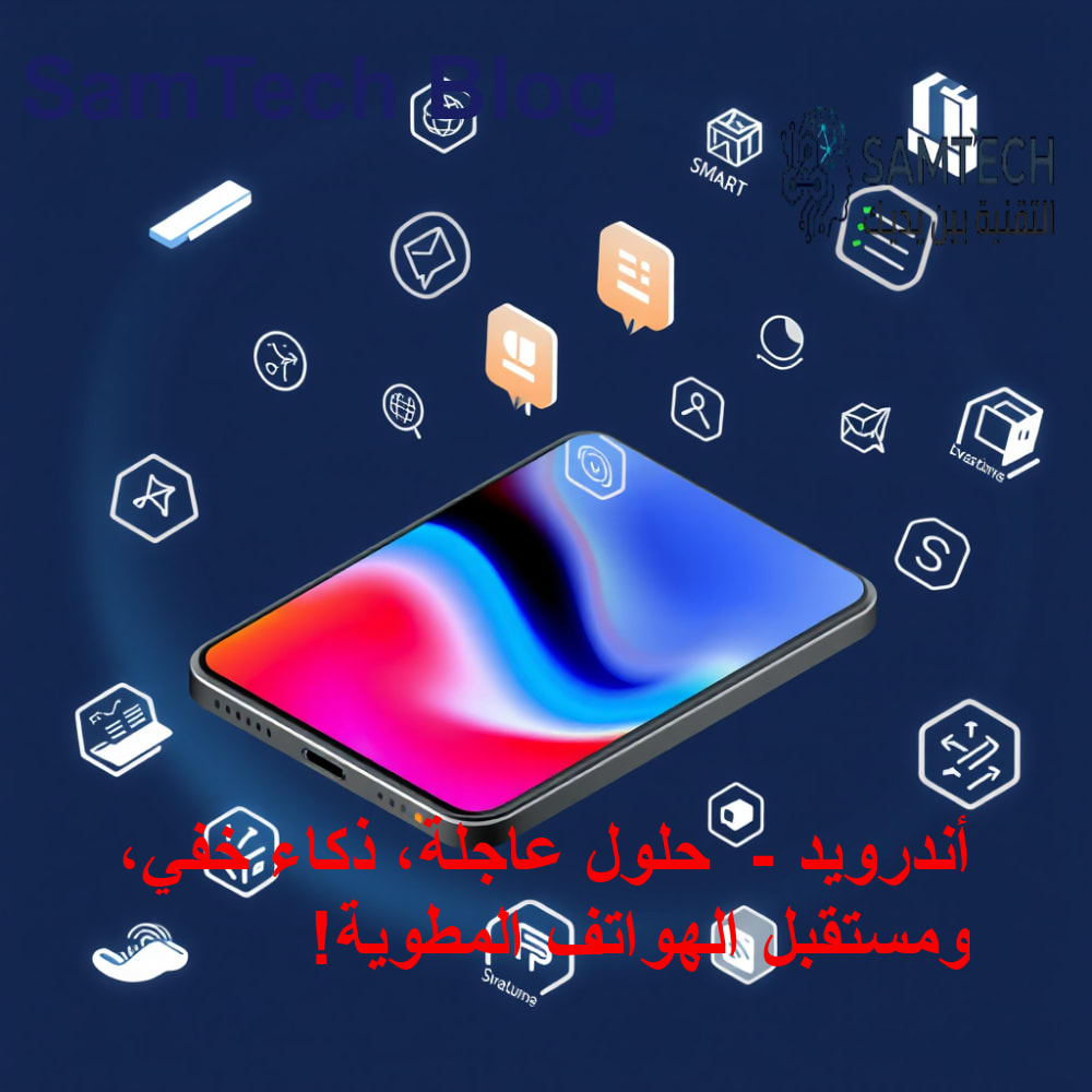 مفهوم تقني توضيحي لهاتف شاومي القابل للطي